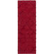 Kabru 96 X 30 inch Bright Red Rug