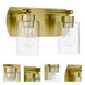 Hendrix 2 Light 14 inch Satin Brass Vanity Light Wall Light