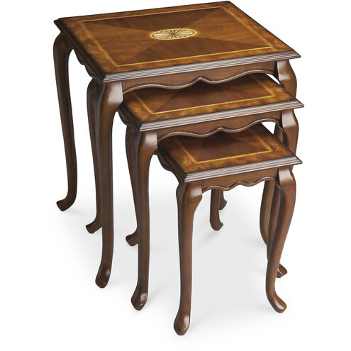 Masterpiece Thatcher 26 X 22 inch Olive Ash Burl Nesting Table