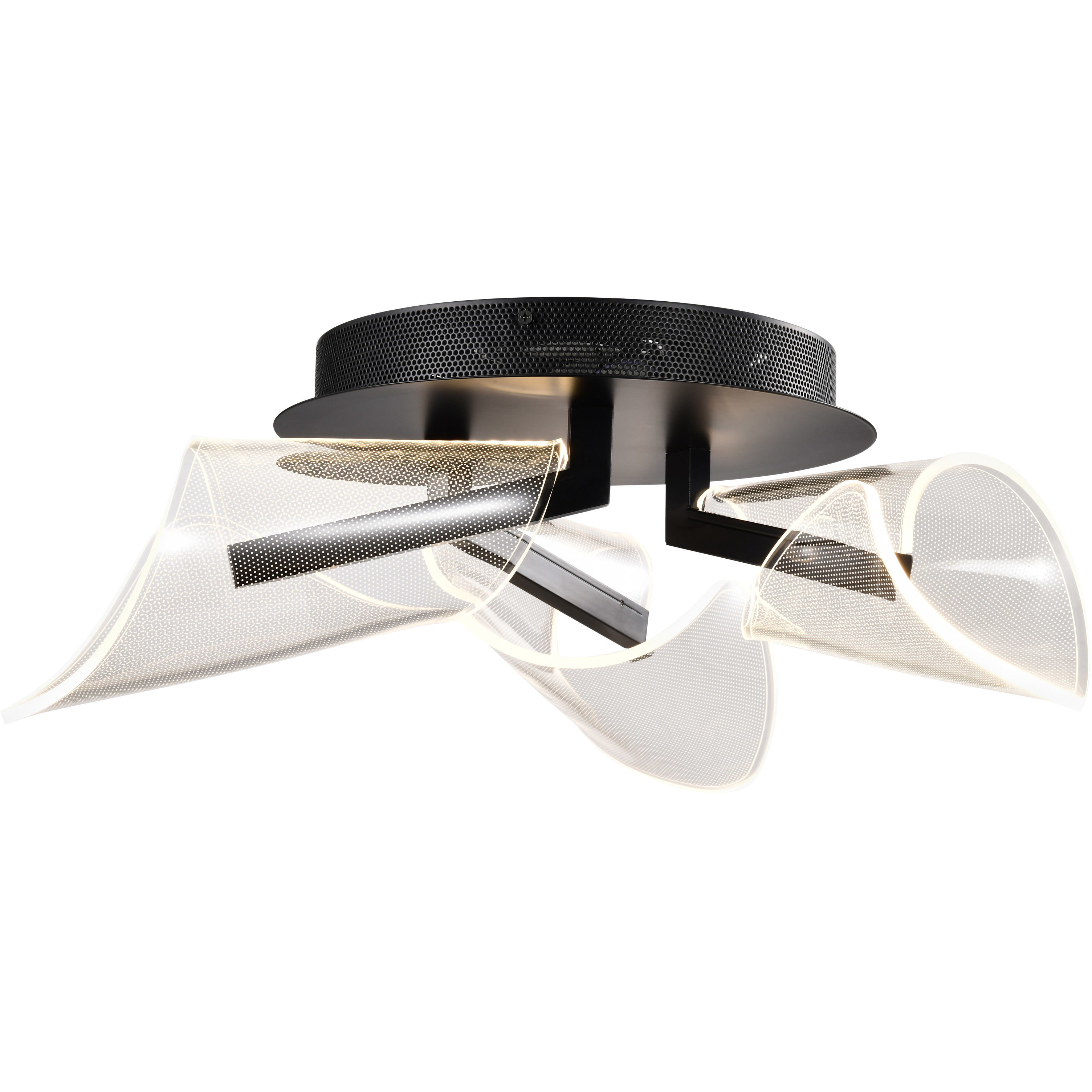 Sedona LED 22 inch Matte Black Flush Mount Ceiling Light