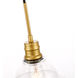 Gil 1 Light 8.5 inch Brass Pendant Ceiling Light