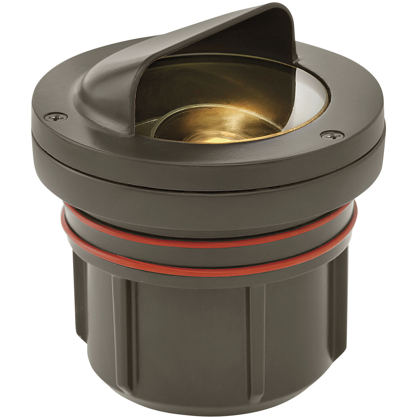 Hardy Island Shielded 12v 12.00 watt Bronze Landscape Well Light in 2700K, Variable Output