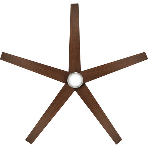Symbio 56 inch Brushed Nickel with Silver Blades Ceiling Fan