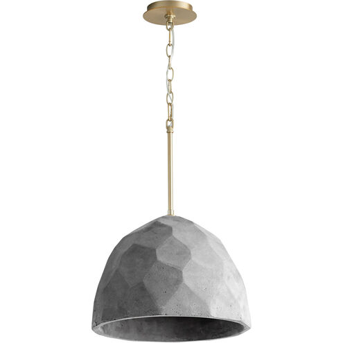 Maria 1 Light 16 inch Aged Brass/Dark Gray Pendant Ceiling Light