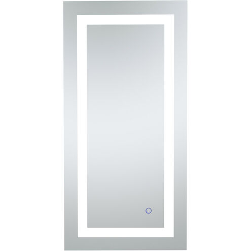 Helios 36 X 18 inch Silver Lighted Wall Mirror