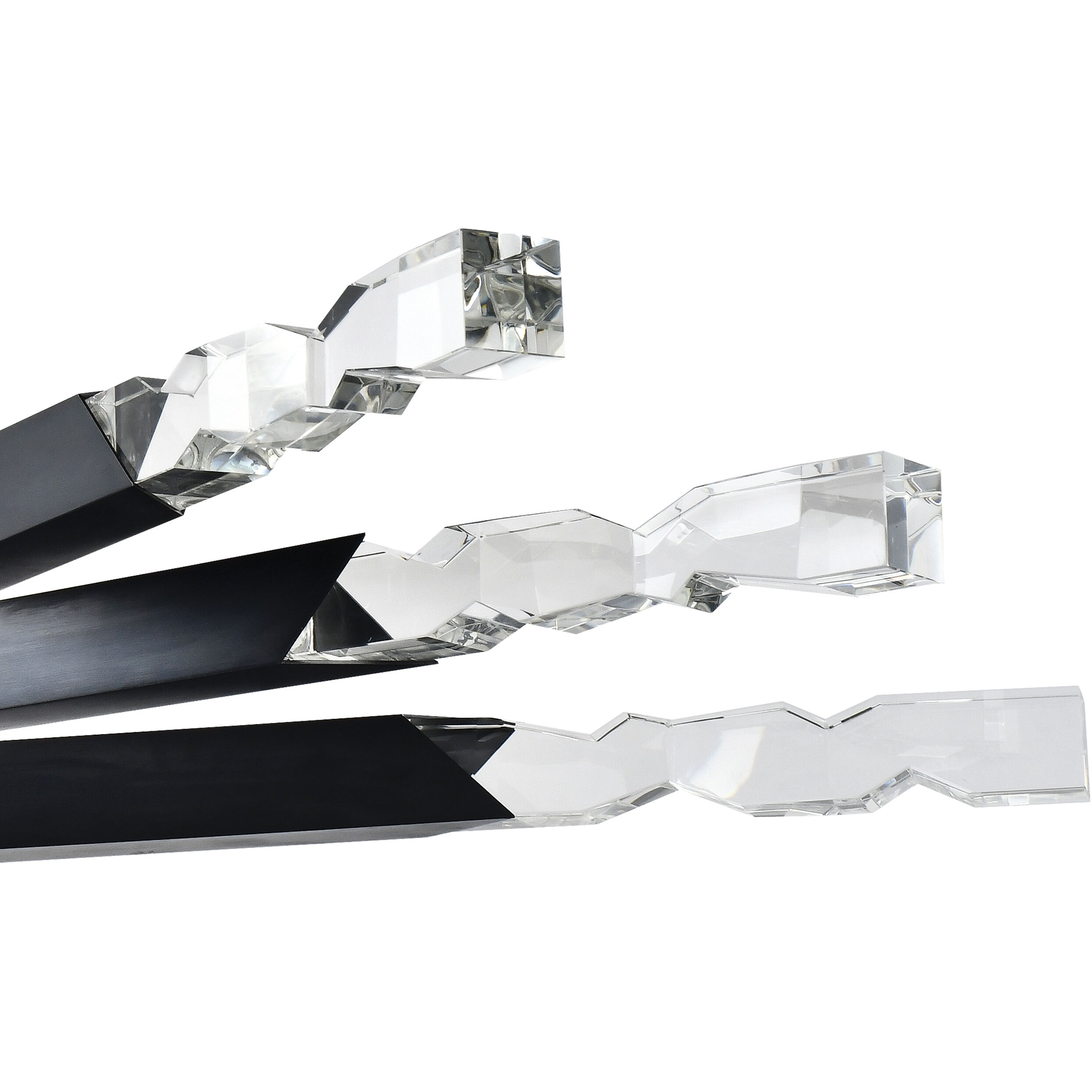 Mamadim 6 Light 48 inch Satin Brushed Black Chandelier Ceiling Light