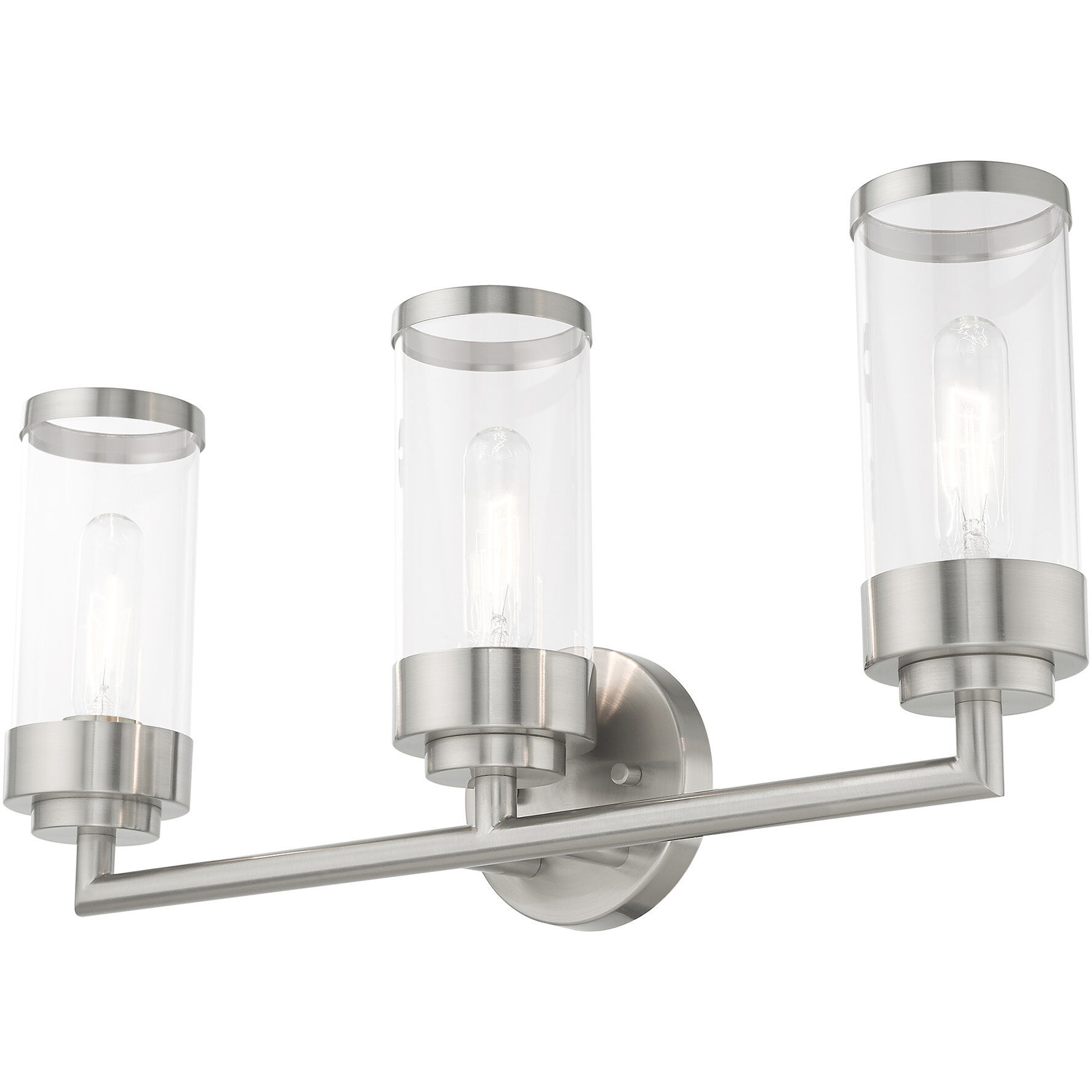 Hillcrest 3 Light 23.5 inch Brushed Nickel Bath Vanity Wall Light