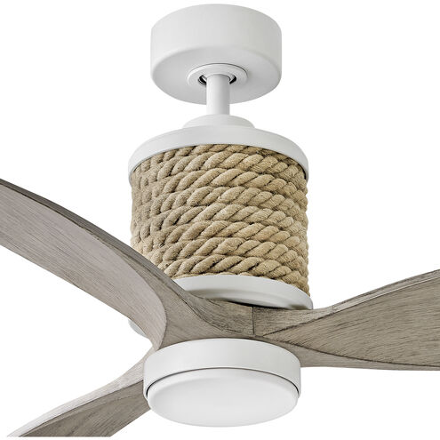 Marin 60 inch Matte White with Weathered Wood Blades Fan