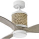 Marin 60 inch Matte White with Weathered Wood Blades Fan