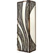 Flow Wall Sconce Wall Light in 3, Hammered Ore