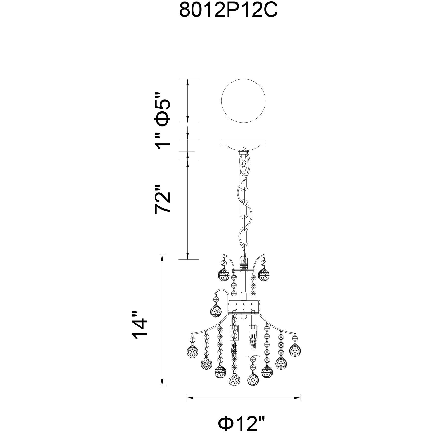Princess 3 Light 12 inch Chrome Mini Chandelier Ceiling Light