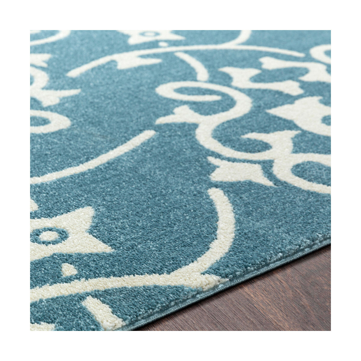 Horizon 94.49 X 94.49 inch Denim/Cream Machine Woven Rug, Round