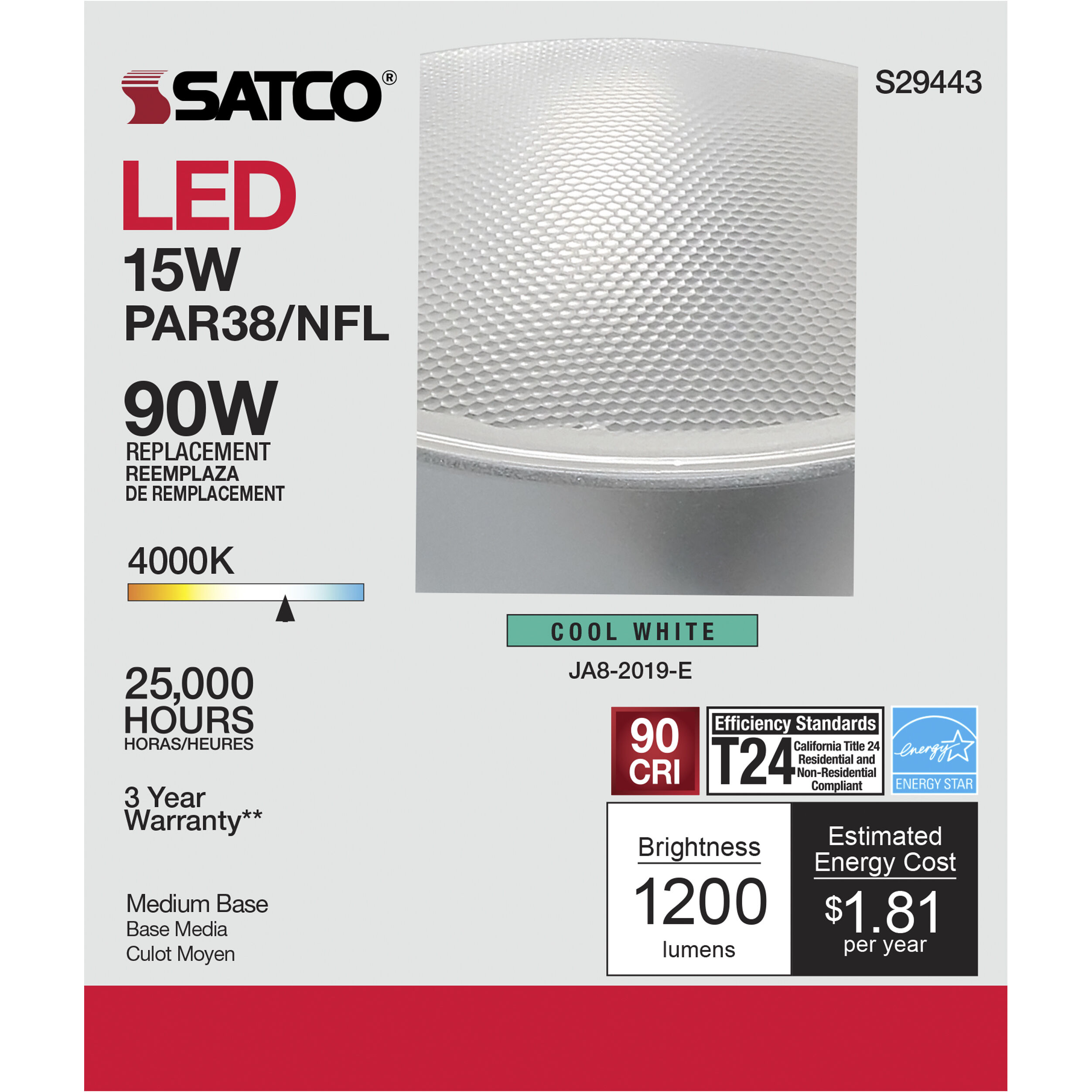 Lumos LED PAR38 Medium 15.00 watt 120 4000K LED Bulb