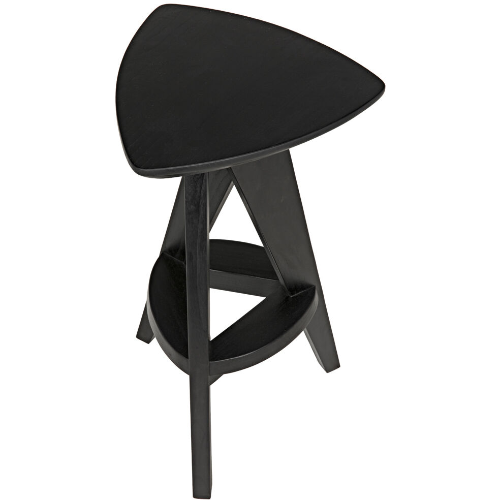 Twist 26.5 inch Charcoal Black Counter Stool