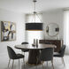 Cannery 5 Light 28 inch Dark Bronze and French Gold Pendant Ceiling Light