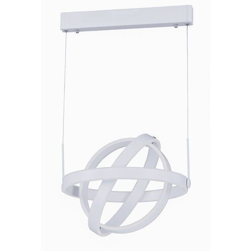 Gyro LED LED 19.75 inch Matte White Single Pendant Ceiling Light