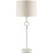 Germaine 34 inch 150 watt White Table Lamp Portable Light