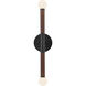 Alora Mood Arden LED 2.38 inch Matte Black Bath Vanity Light Wall Light