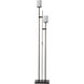 Rook 65.8 inch 100 watt Dark Smoke Twin Floor Lamp Portable Light