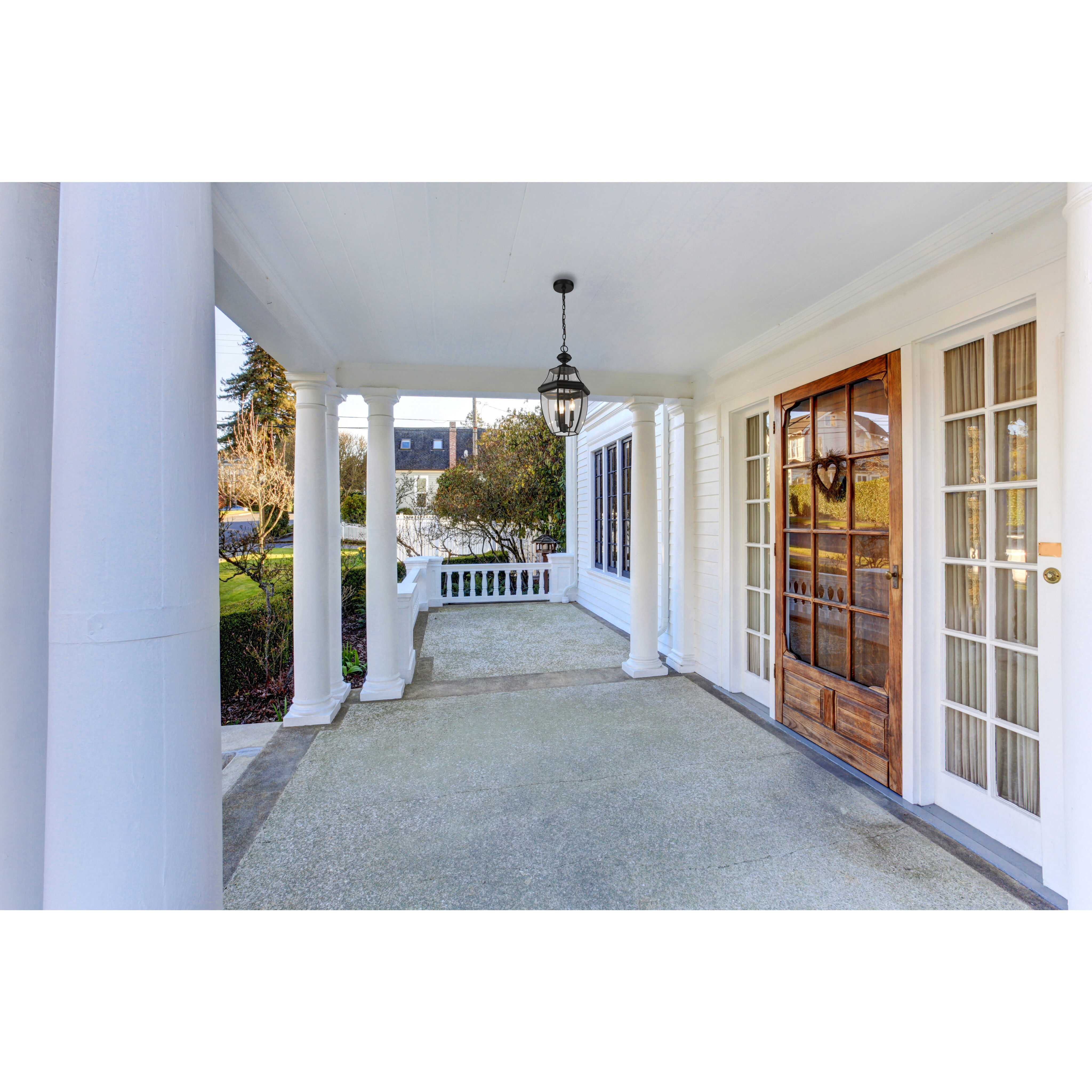 Westover 3 Light 12.25 inch Black Outdoor Chain Mount Ceiling Fixture