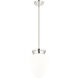 Gideon 1 Light 10 inch Polished Nickel Pendant Ceiling Light