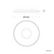Pinpoint LED 16.38 inch Black Flush Mount Ceiling Light in 2700K, dweLED