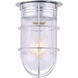 Madison 1 Light 7 inch Metal Outdoor Barn Light, With Guard