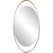 Nouvel 60 X 30 inch Antique Brass Mirror