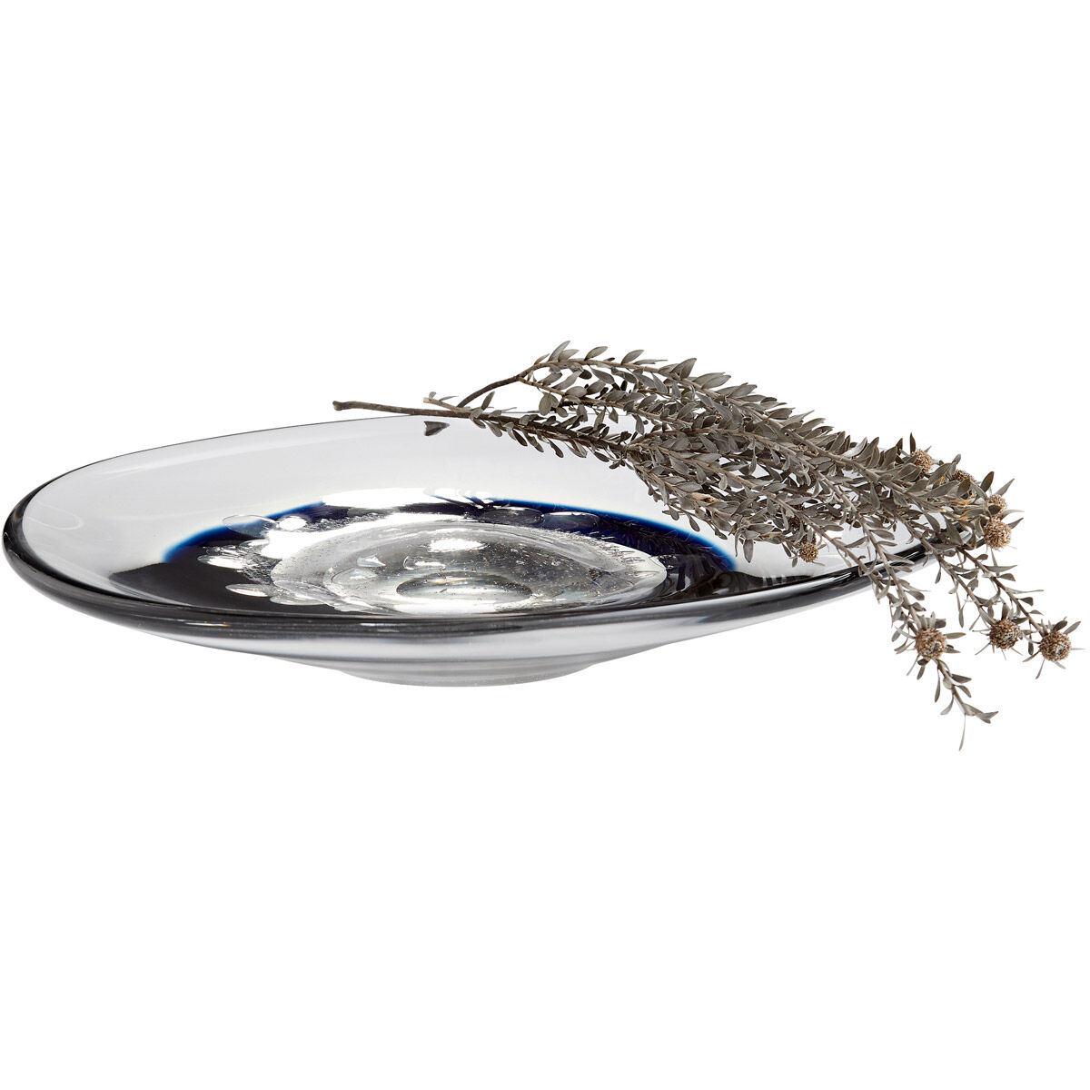 Silicone Nova 2 inch Clear and Cobalt Plate