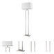Riley 61 inch 150.00 watt Brushed Nickel Floor Lamp Portable Light