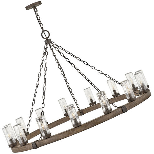 Open Air Sawyer LED 46 inch Sequoia with Iron Rust Outdoor Hanging