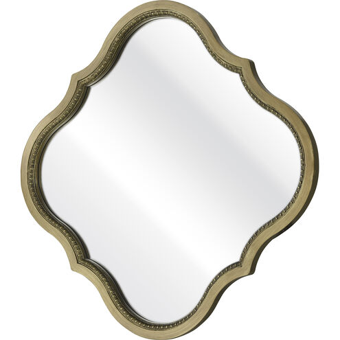 Calgary 24 X 24 inch Brass with Clear Wall Mirror