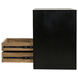 Burton 30 X 28 inch Hand Rubbed Black Side Table, Left