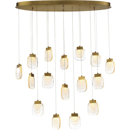Paget LED 14 inch Gold Chandelier Ceiling Light