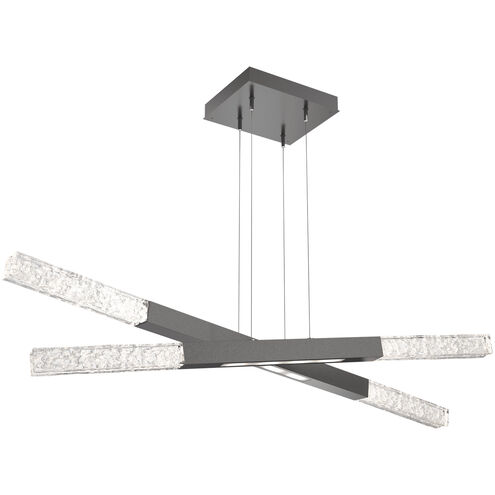 Axis LED 47.9 inch Graphite Linear Pendant Ceiling Light in 3000K LED, Moda Double