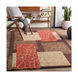 Cosmopolitan 156 X 108 inch Burnt Orange/Dark Brown/Khaki/Tan Rugs, Polyester