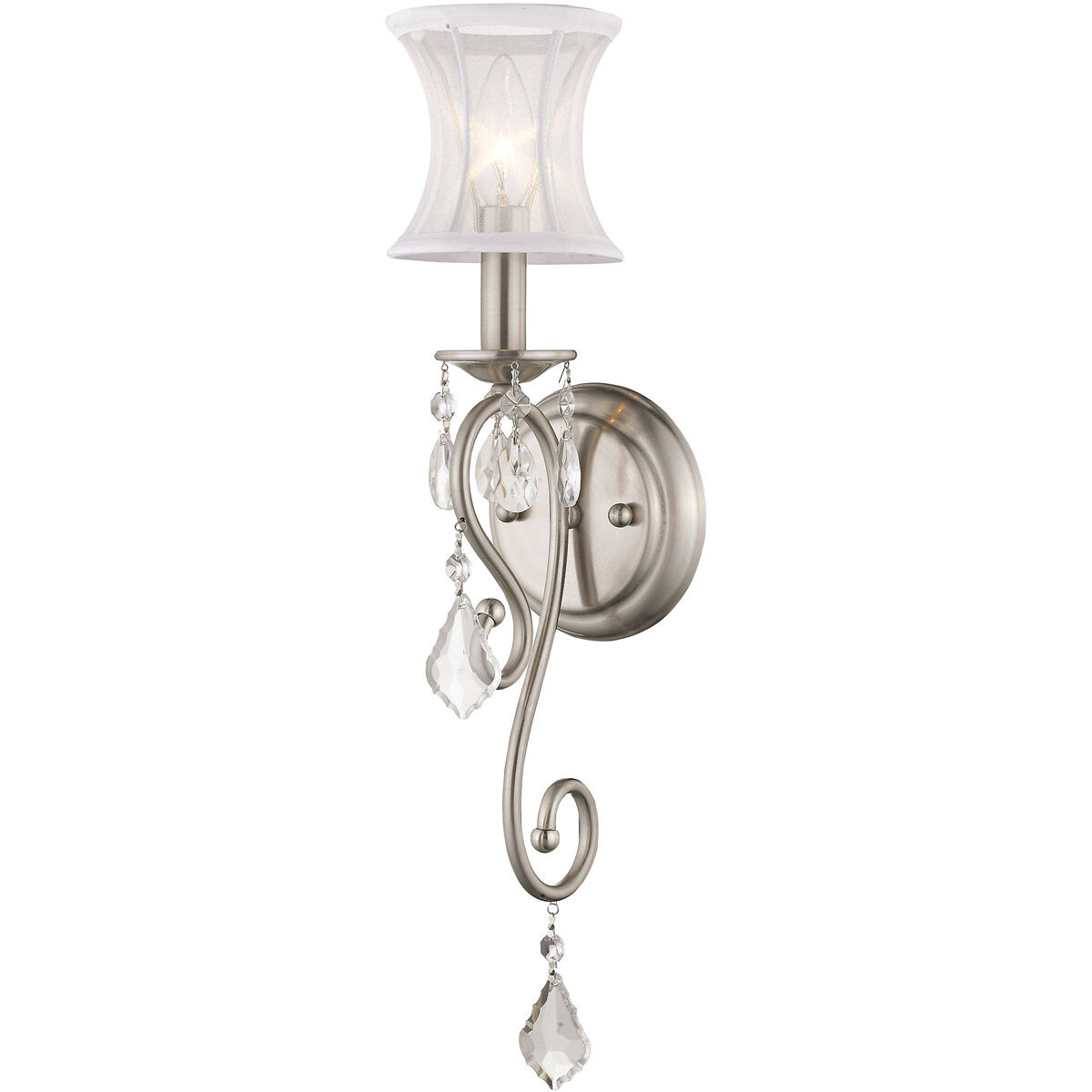 Newcastle 1 Light 5 inch Brushed Nickel Wall Sconce Wall Light
