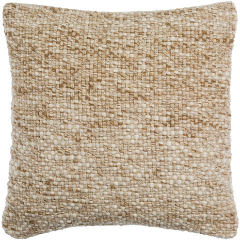 Rukmini 18 X 18 inch Ivory/Brown Accent Pillow