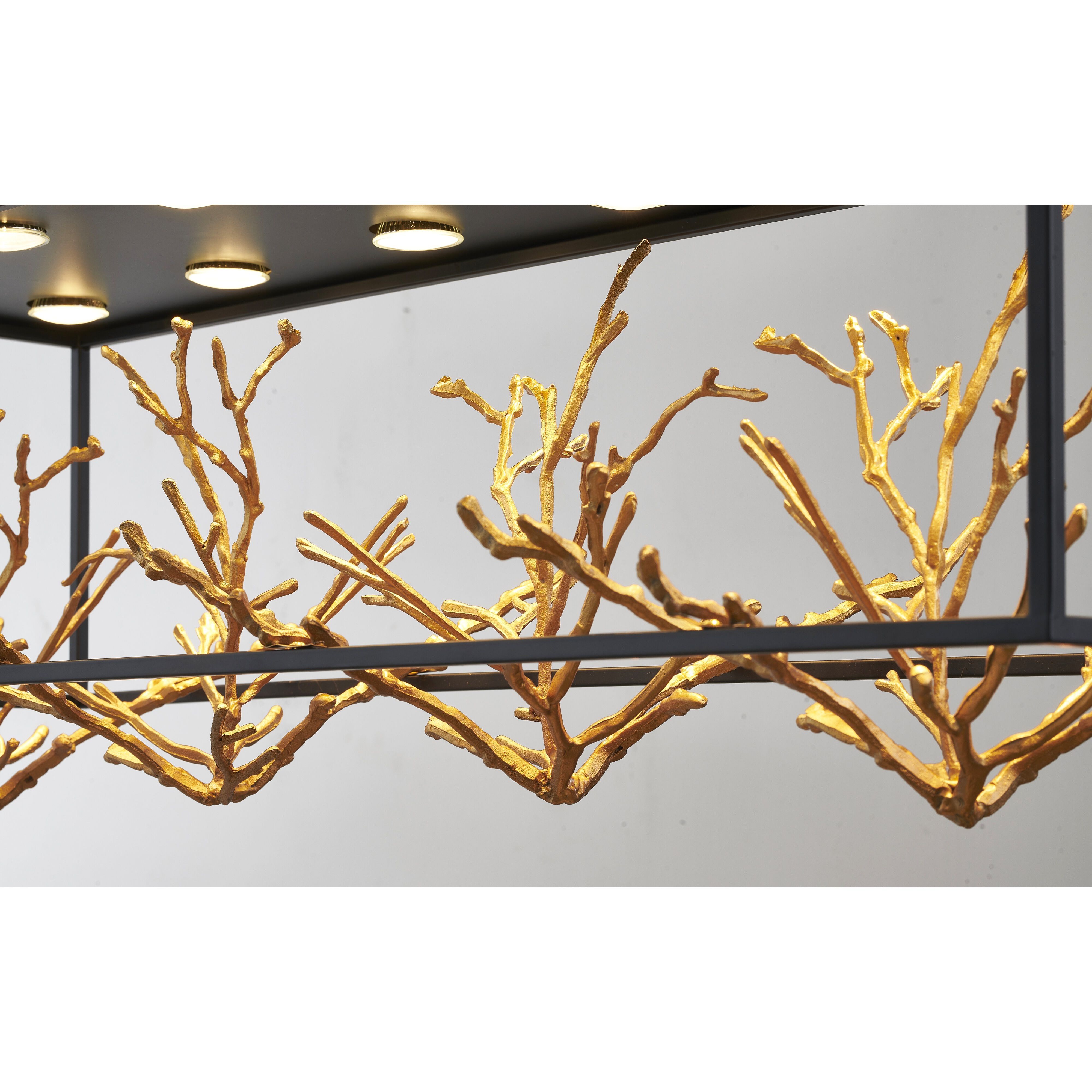 Canada 12 Light 12 inch Matte Black Chandelier Ceiling Light