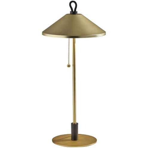 Kaden 19.75 inch 10.00 watt Brass with Black Accent Table Lamp Portable Light