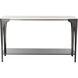 Cove 54.4 X 14.4 inch Soft Gold Console Table, Marble Top