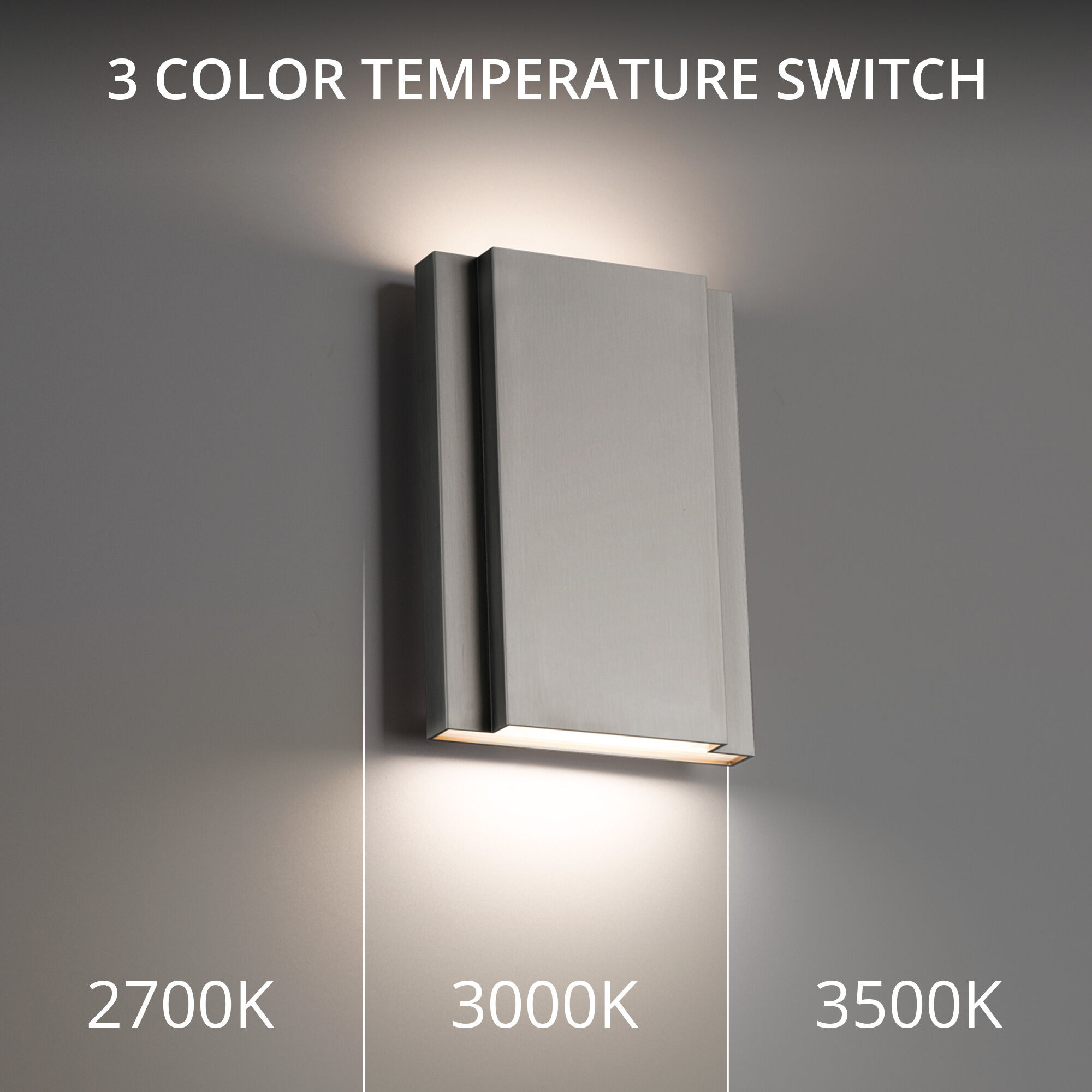 Layne Wall Sconce Wall Light in 3500K, Brushed Nickel, dweLED