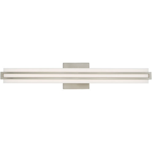 Fulton LED 4 inch Brushed Nickel ADA Bath Vanity Wall Light