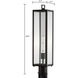 Capture 1 Light 24.5 inch Matte Black Outdoor Post Light