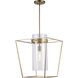 Nova 1 Light 18 inch Antique Gold Pendant Ceiling Light