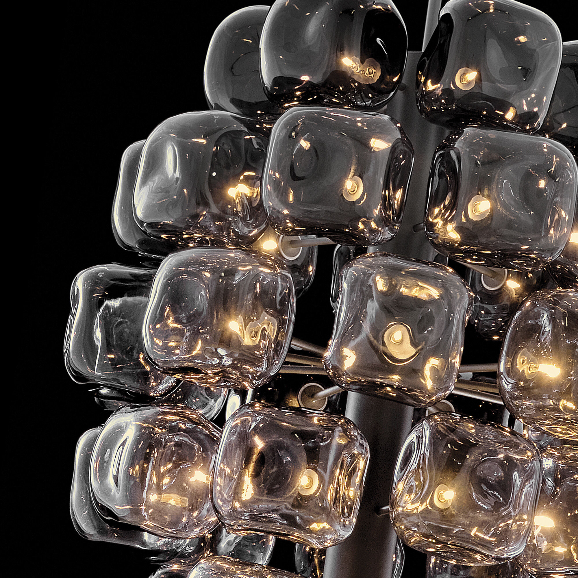 Perriand 40 Light 30 inch Brushed Graphite Chandelier Ceiling Light