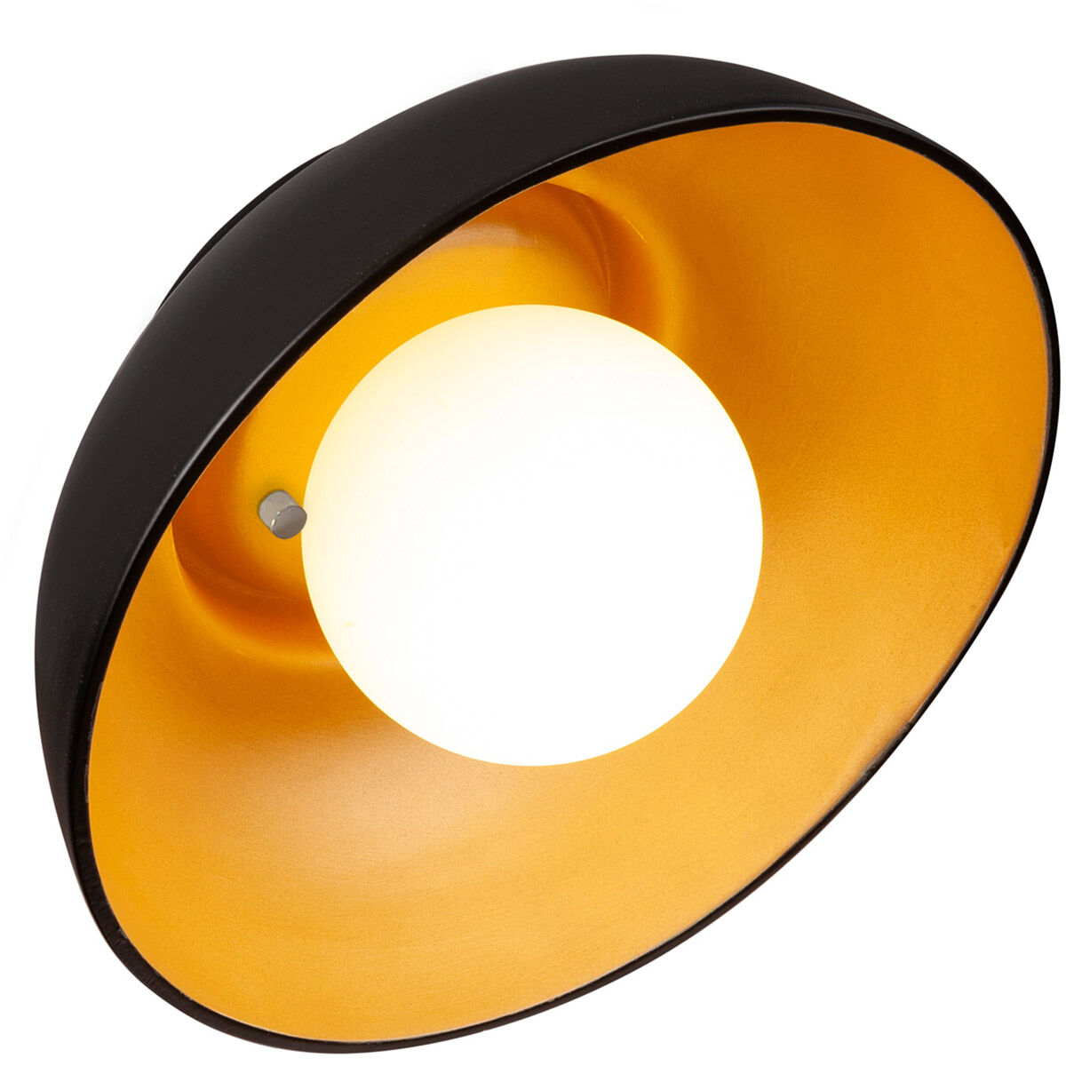 Ambiance Collection 1 Light 10 inch Carbon Matte Black with Champagne Gold Wall Sconce Wall Light