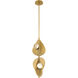 Pod LED 8.25 inch Legacy Brass Pendant Ceiling Light