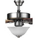 Builder 52 inch Brushed Nickel with Cherry/Natural Cherry Blades Ceiling Fan