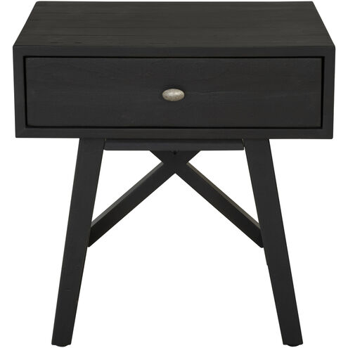 Calais 24 X 24 inch Black Nightstand